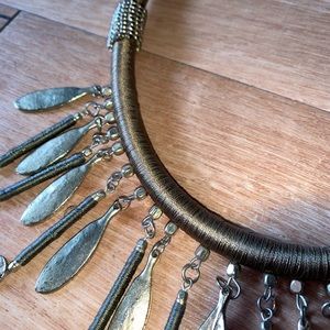 Olive Green Statement Necklace